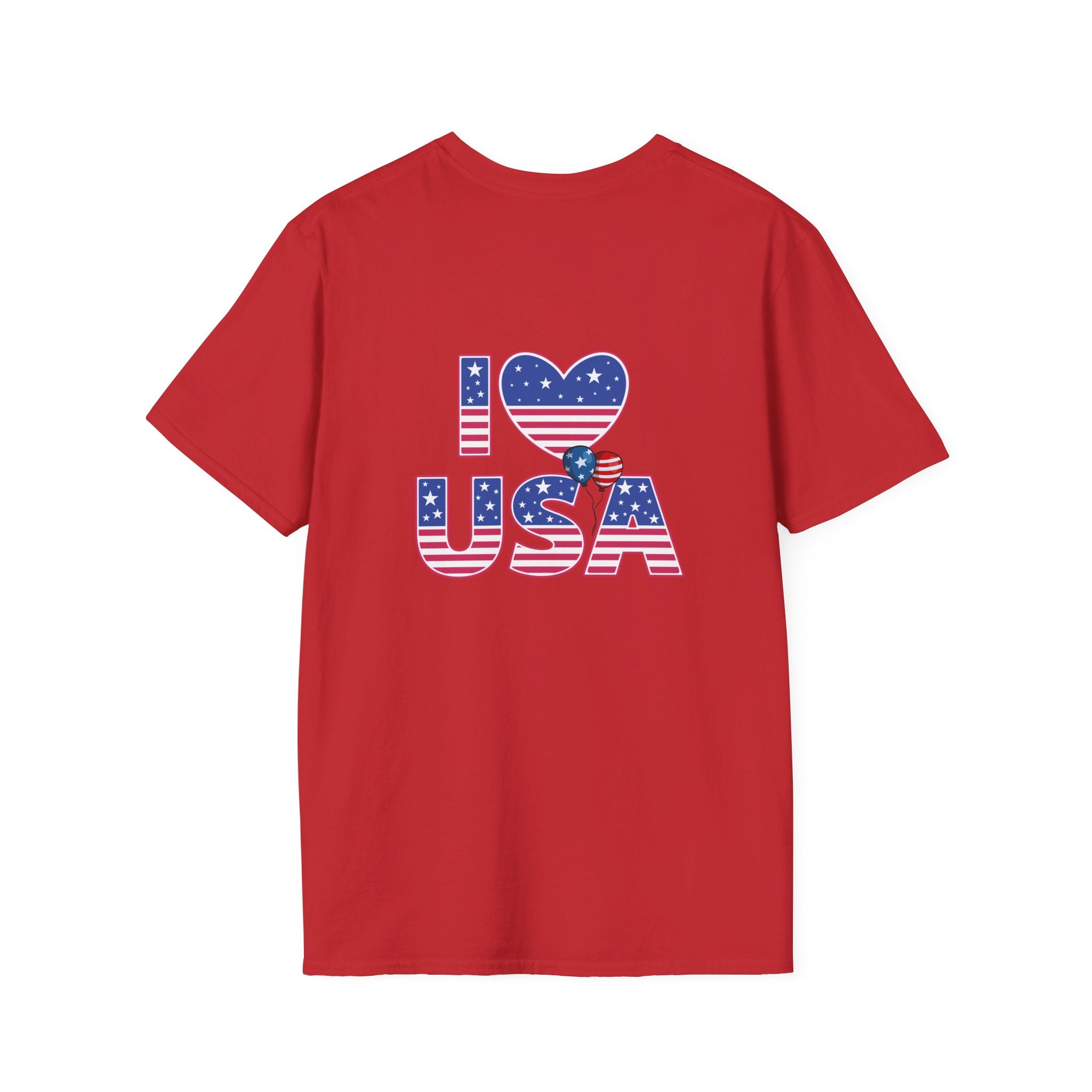 I Heart USA T-Shirt — Patriotic American Flag Tee for 4th of July