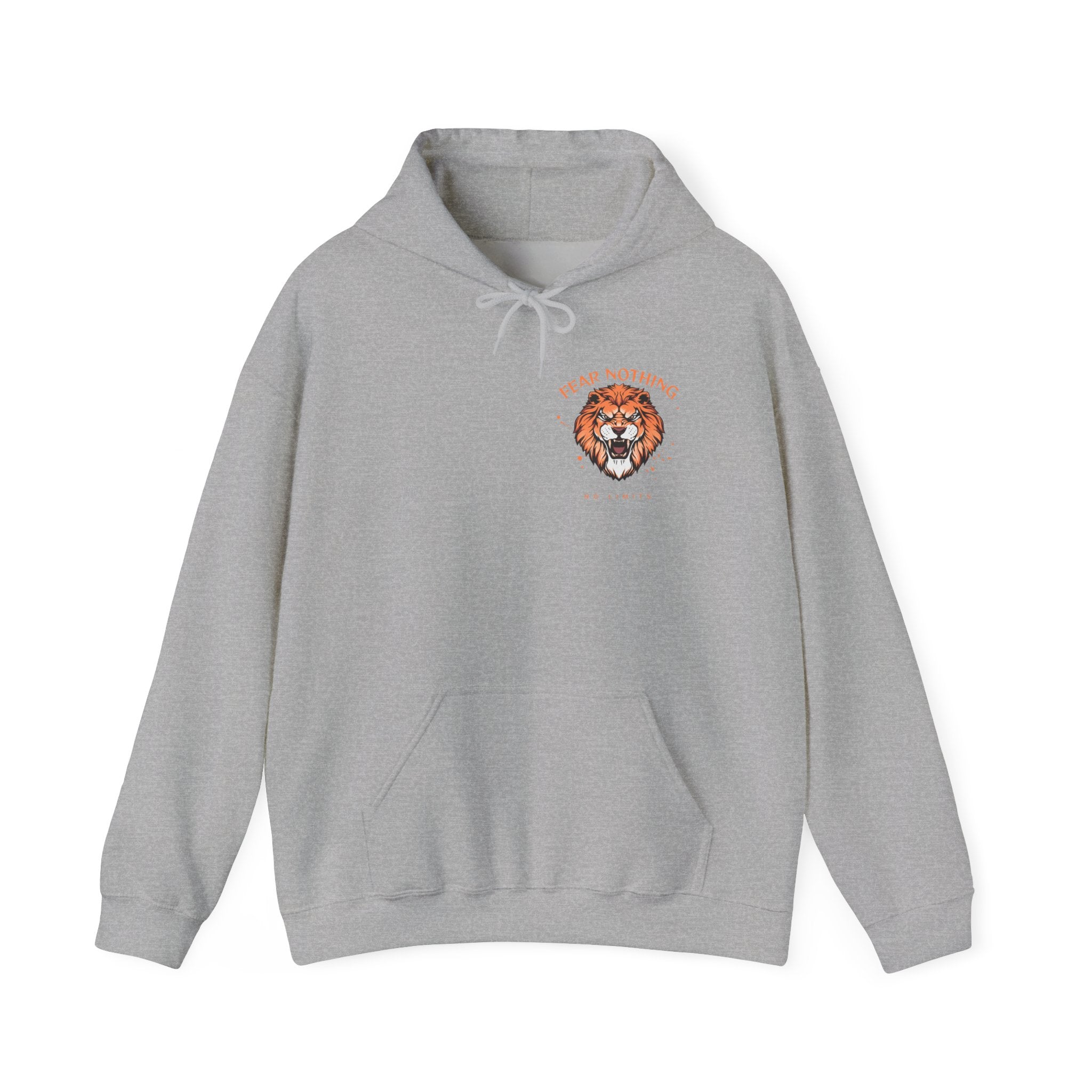 Lion Crest Hoodie — Brave Morning Prayer Graphic Hooded Sweatshirt