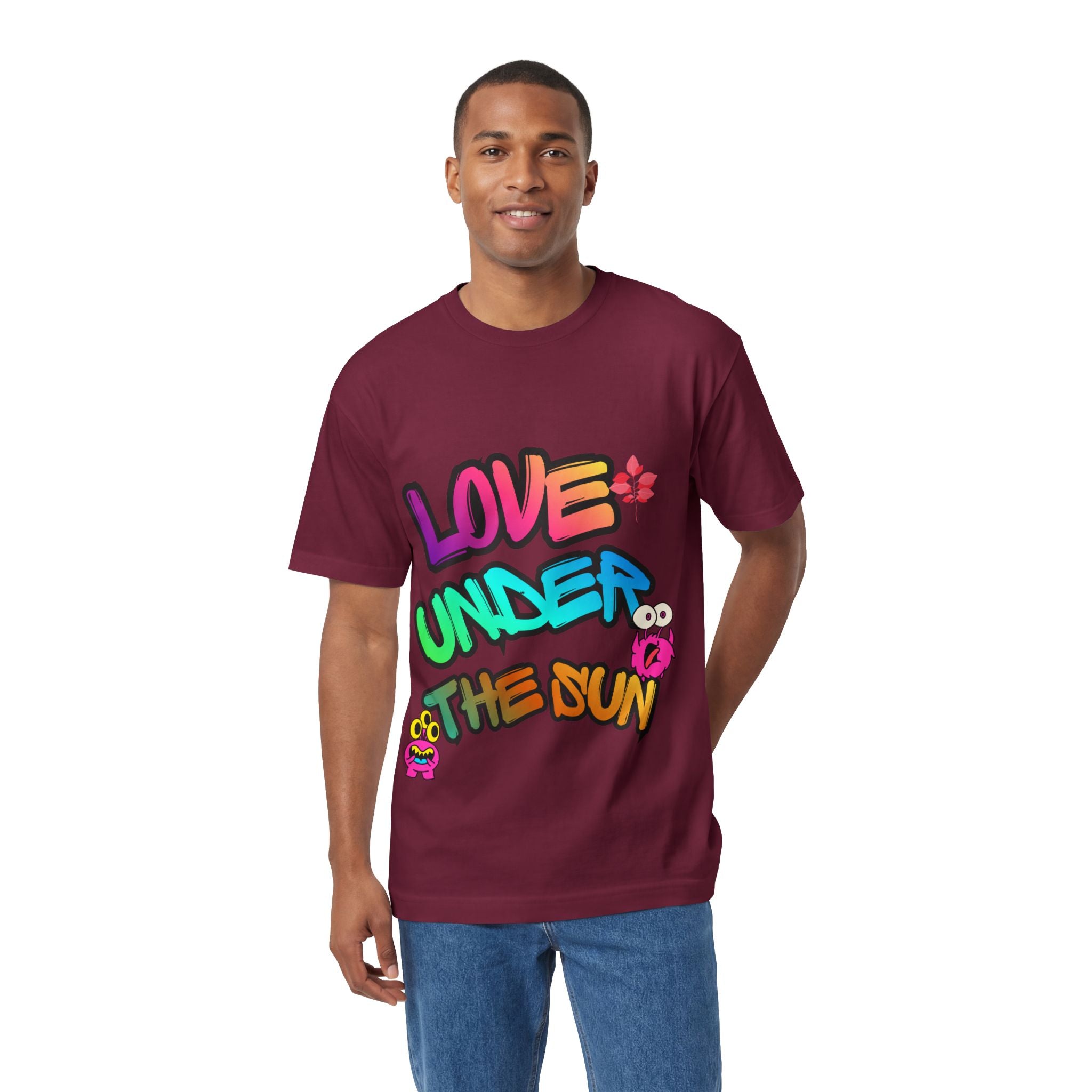 Love Under The Sun Graphic Tee — Colorful Retro Streetwear T-Shirt