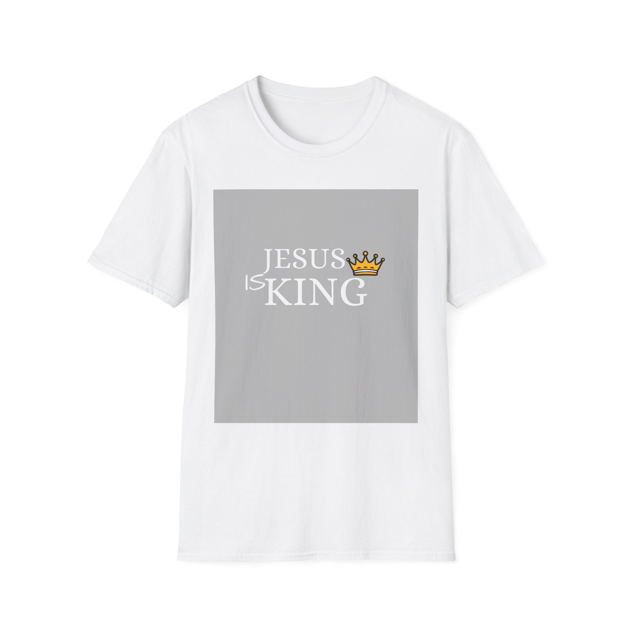 Jesus Is King T-Shirt — Christian Faith Tee with Crown Graphic