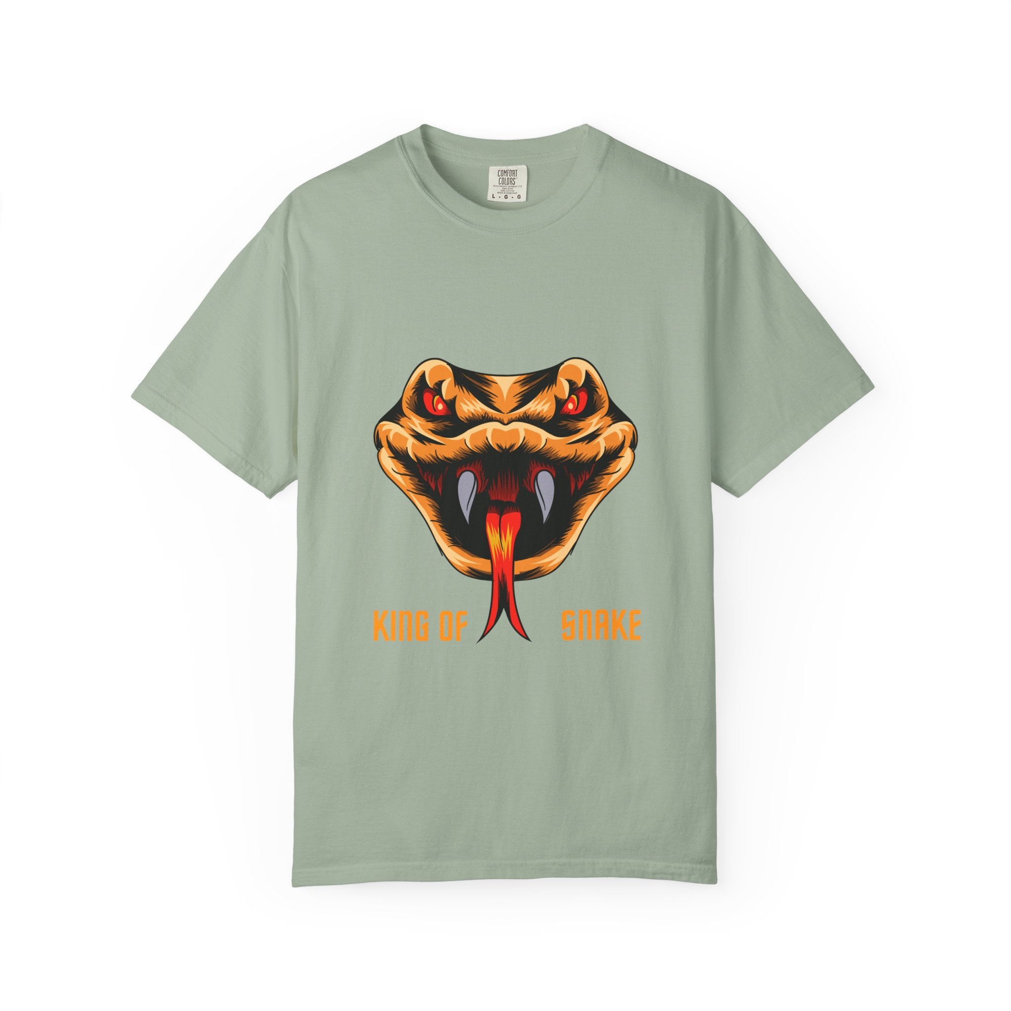 King of Snake T-Shirt — Bold Venom Snake Head Graphic Tee
