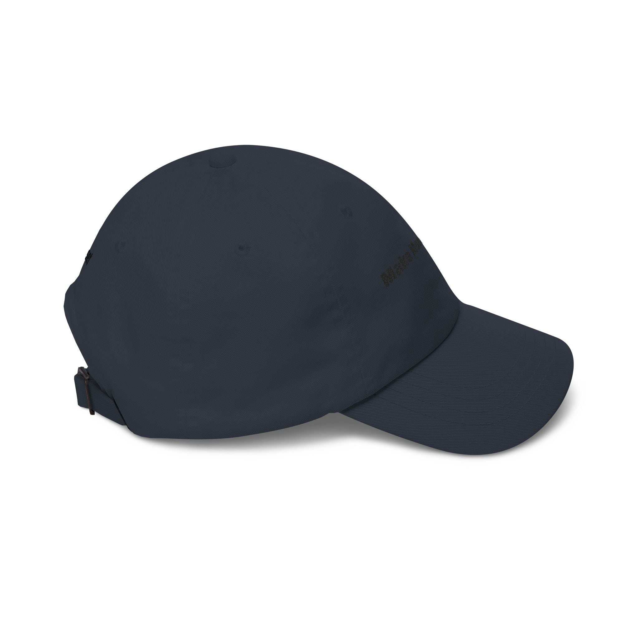 Make Money Moves Dad Cap — White Embroidered 'Make Money Moves' Front & 'Mindset' Back