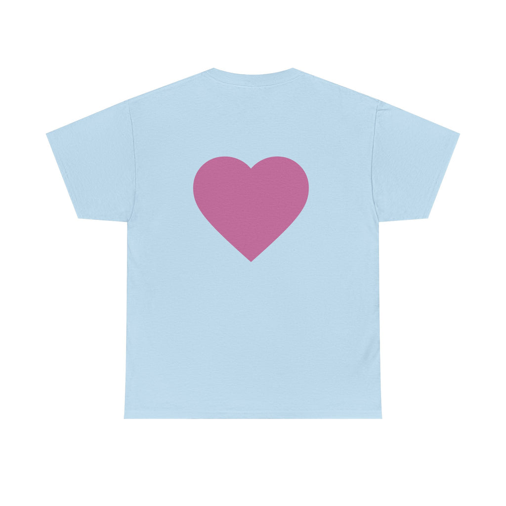 Best Mom Ever T-Shirt — Gradient Block Text Tee with Back Heart