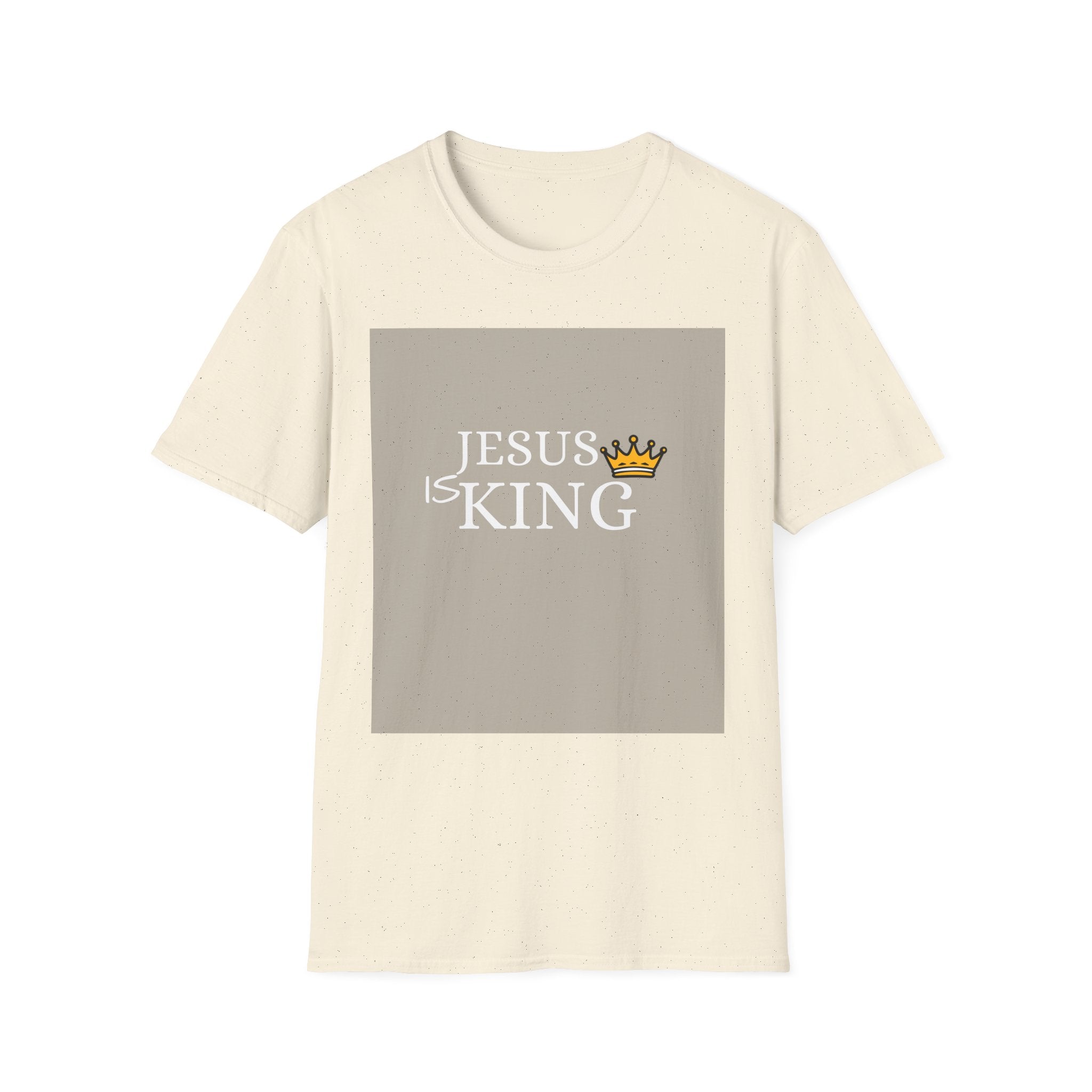 Jesus Is King T-Shirt — Christian Faith Tee with Crown Graphic