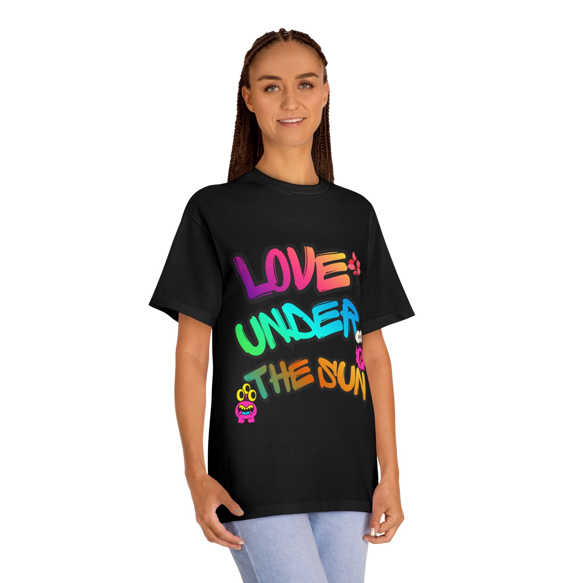 Love Under The Sun Graphic Tee — Colorful Retro Streetwear T-Shirt