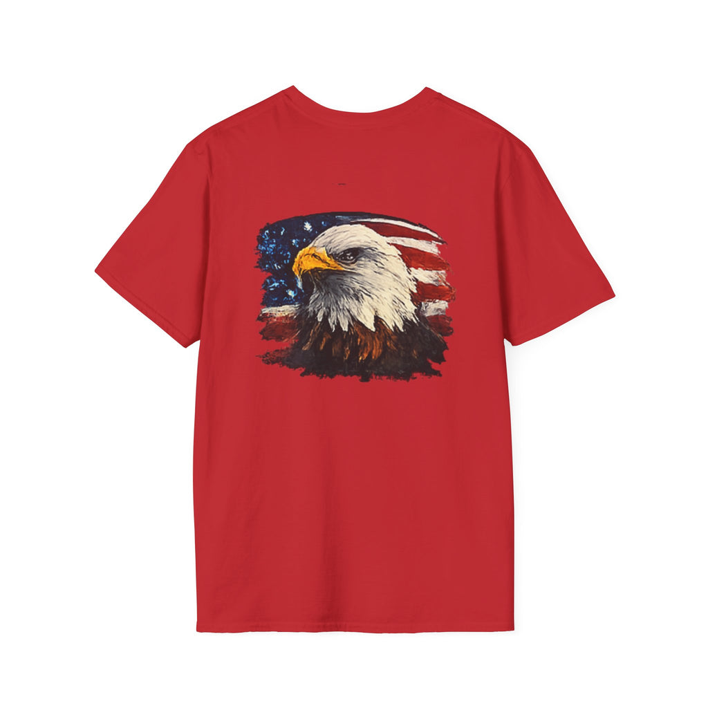 Patriotic Eagle T-Shirt — American Flag Bald Eagle Graphic Tee