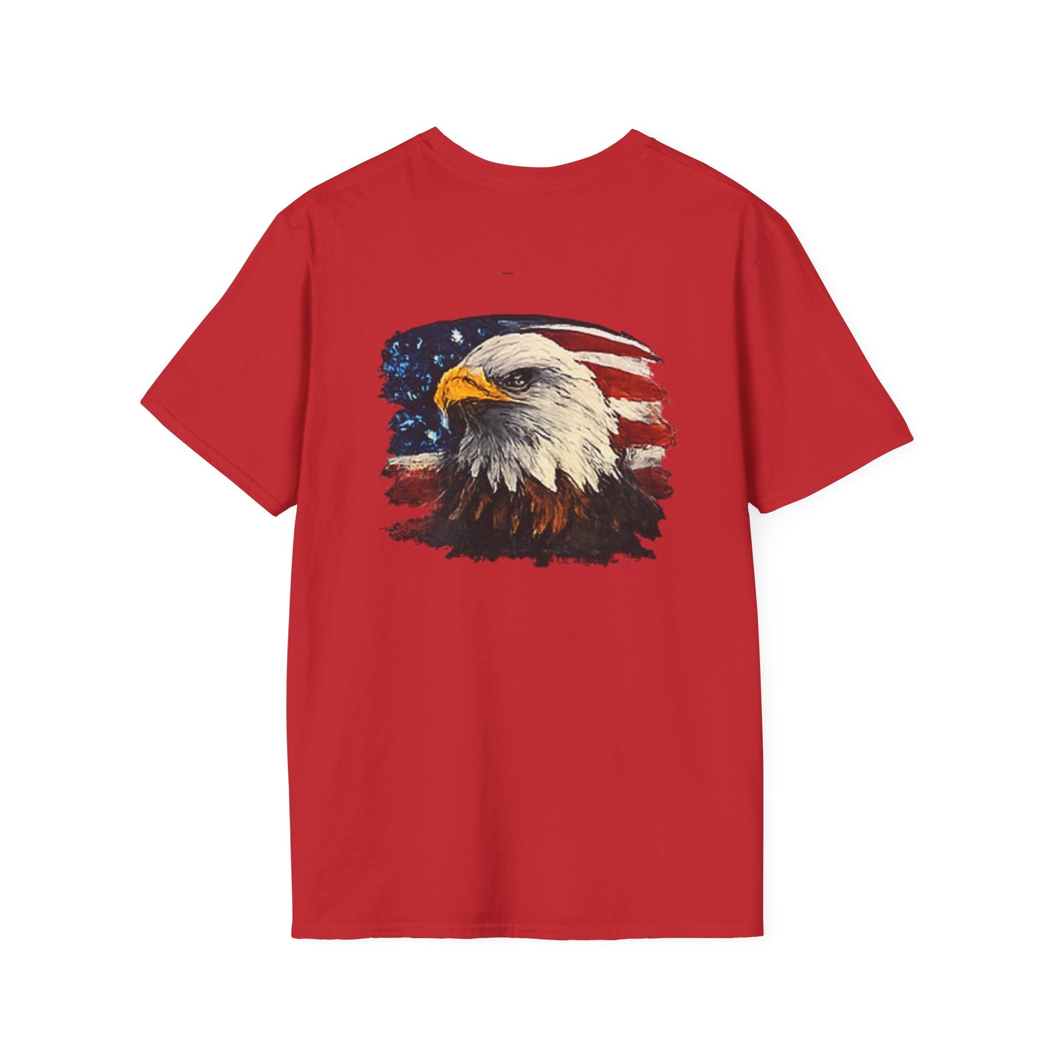 Patriotic Eagle T-Shirt — American Flag Bald Eagle Graphic Tee