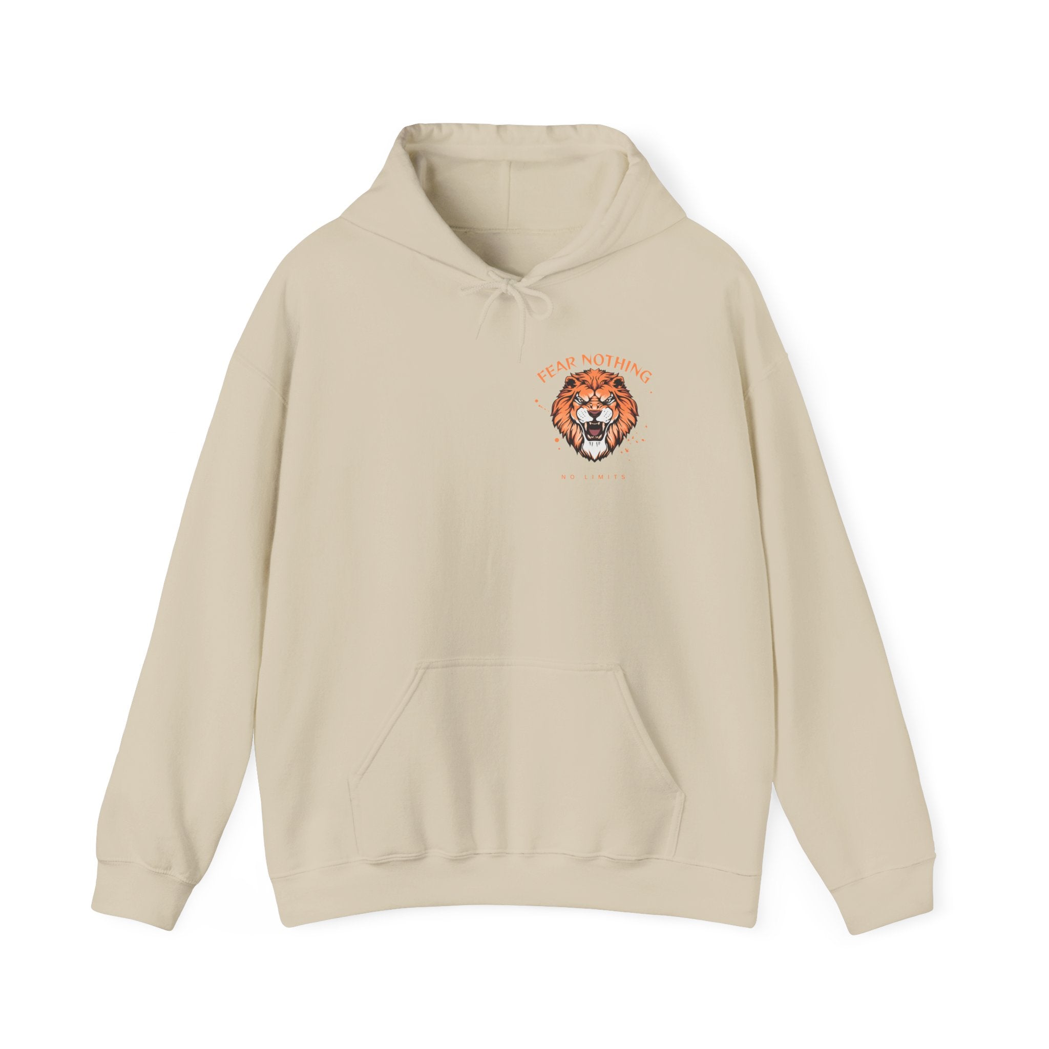 Lion Crest Hoodie — Brave Morning Prayer Graphic Hooded Sweatshirt