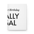 Personalized 'Finally Legal' Hardcover Journal — 21st Birthday Keepsake