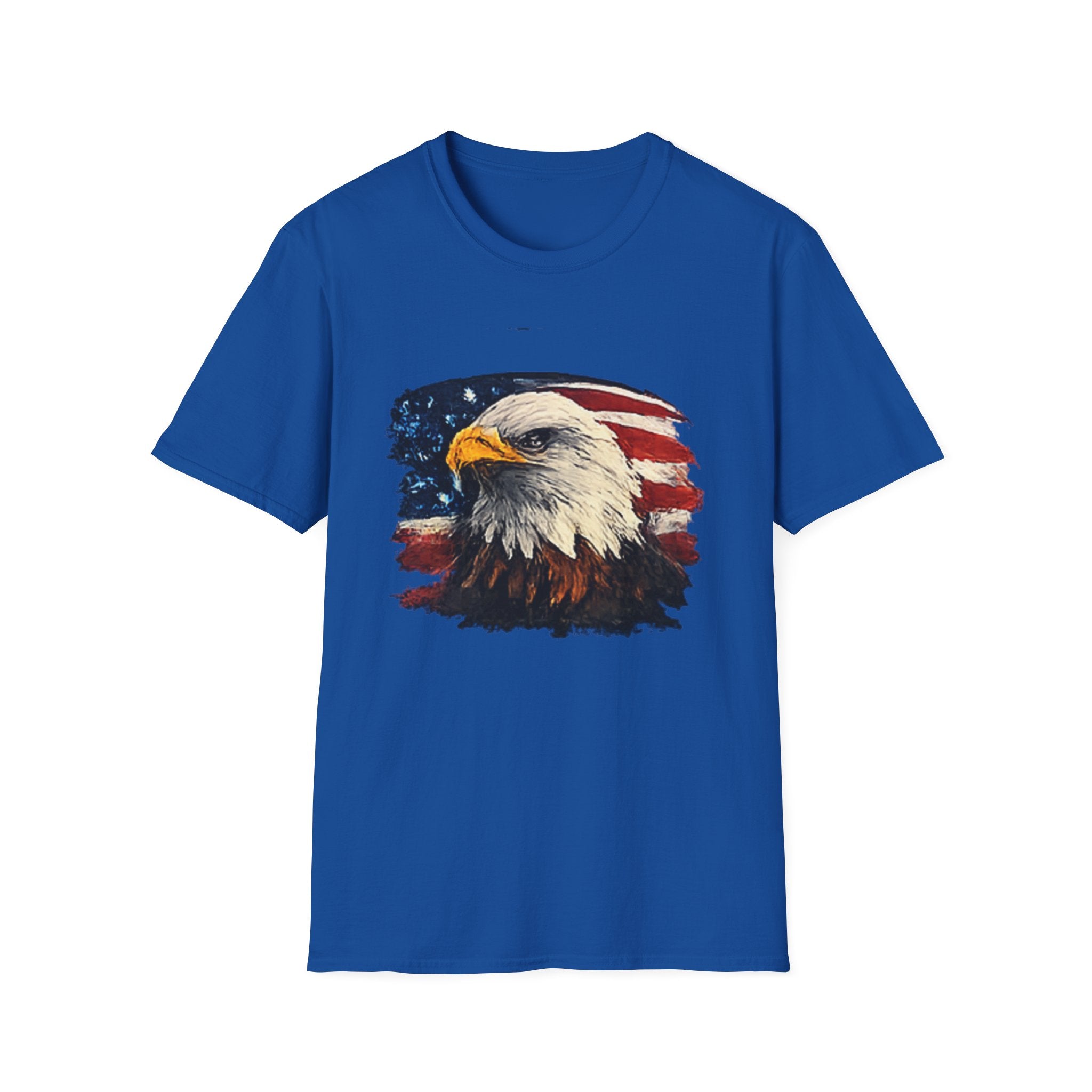 Patriotic Eagle T-Shirt — American Flag Bald Eagle Graphic Tee