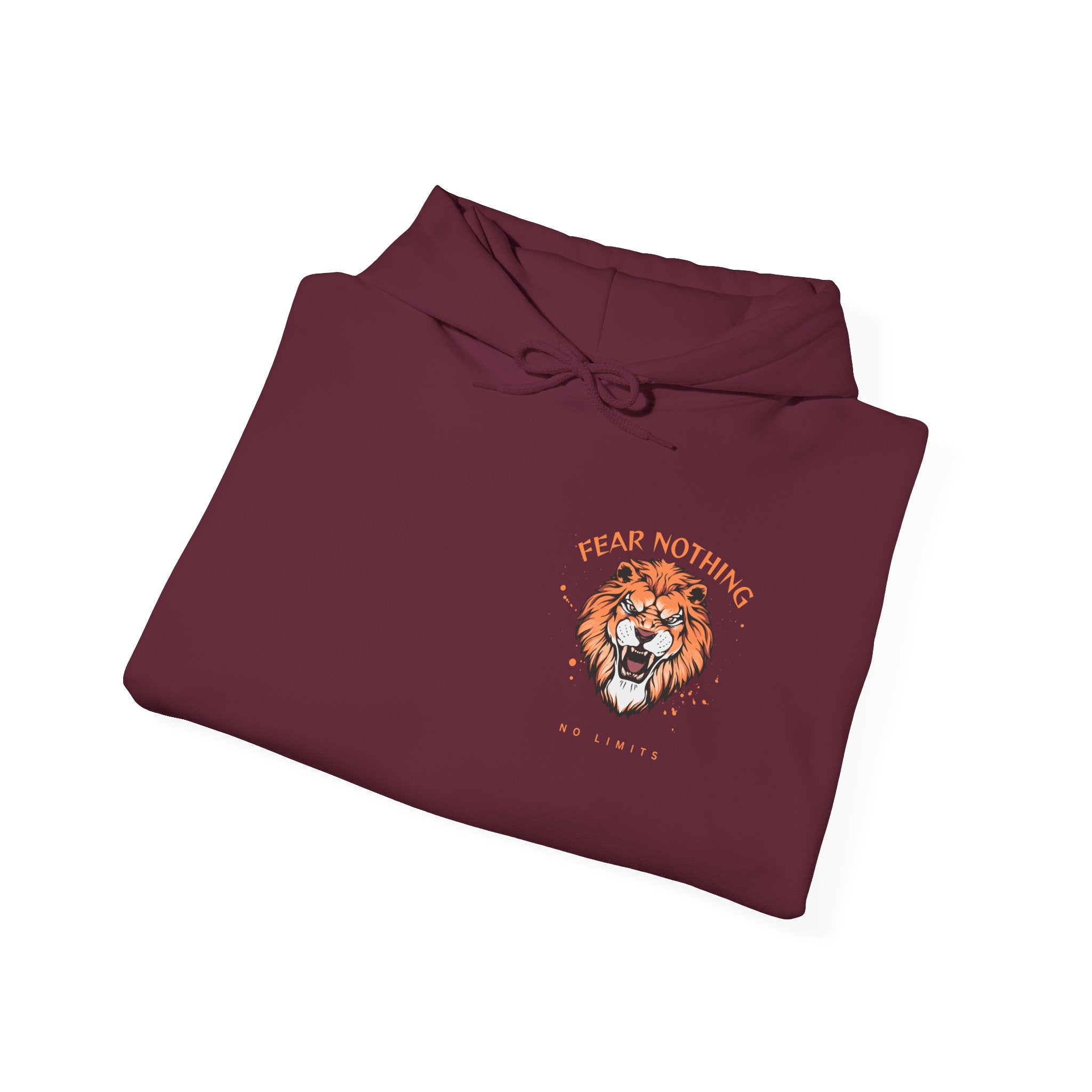Lion Crest Hoodie — Brave Morning Prayer Graphic Hooded Sweatshirt