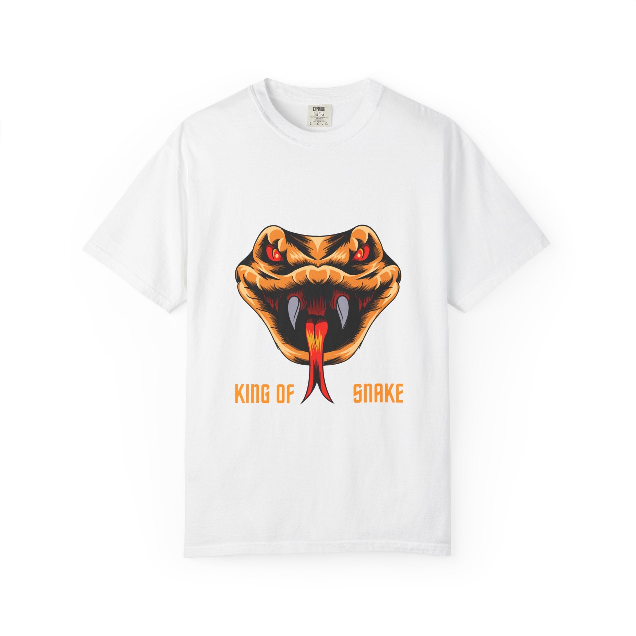 King of Snake T-Shirt — Bold Venom Snake Head Graphic Tee