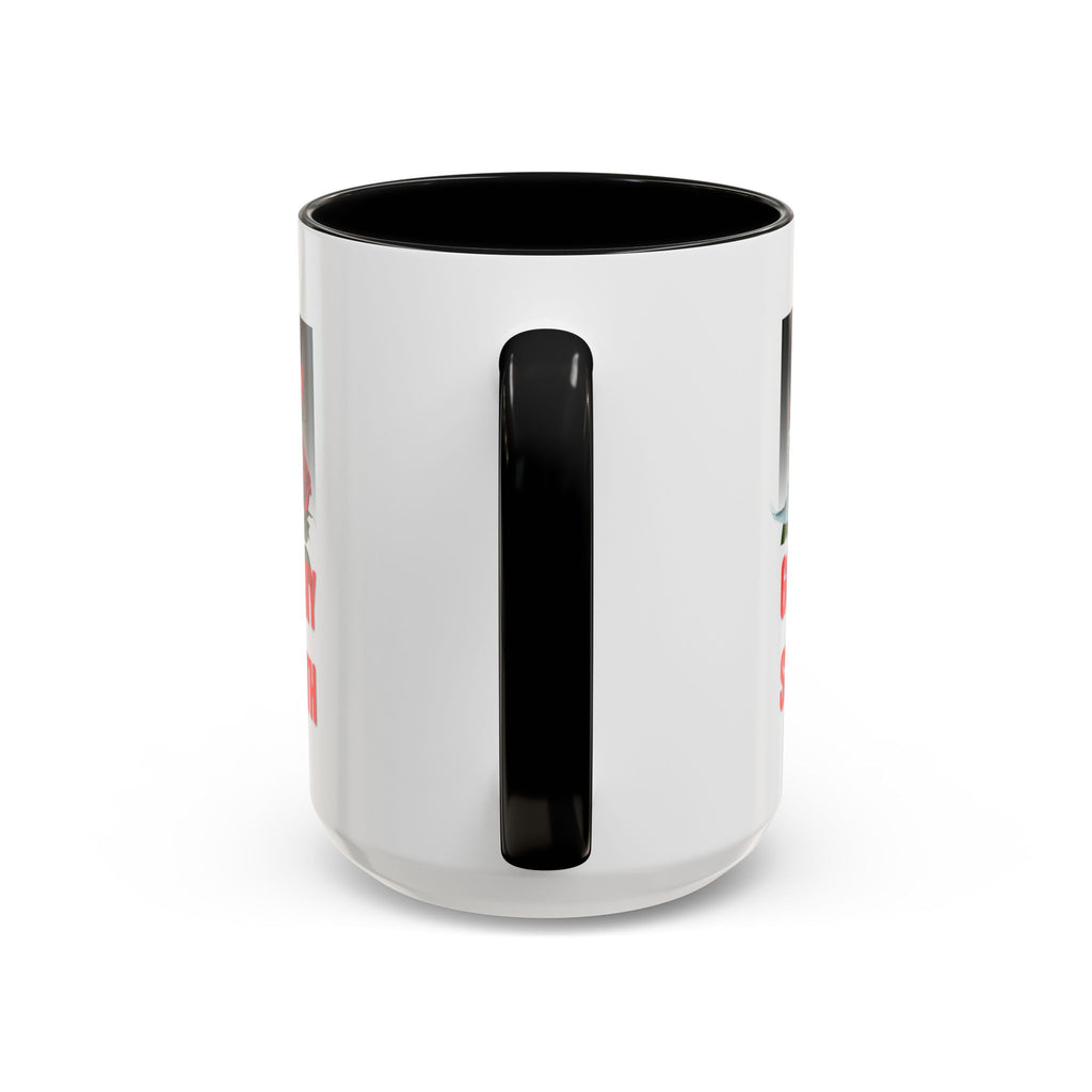 God Is My Strength Accent Coffee Mug – Inspirational Christian Dove & Roses (11/15oz)