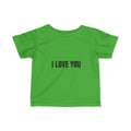 Infant Tee "I Love You" – Cute Minimal Baby Shirt for Newborns & Gifts