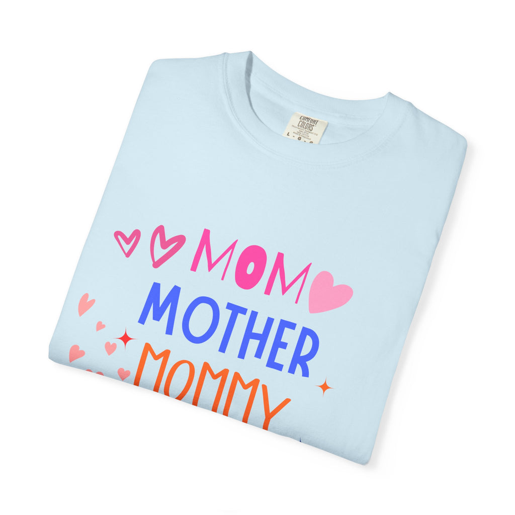 Mom • Mother • Mommy • Mama Colorful Hearts T-Shirt — Mother's Day Gift