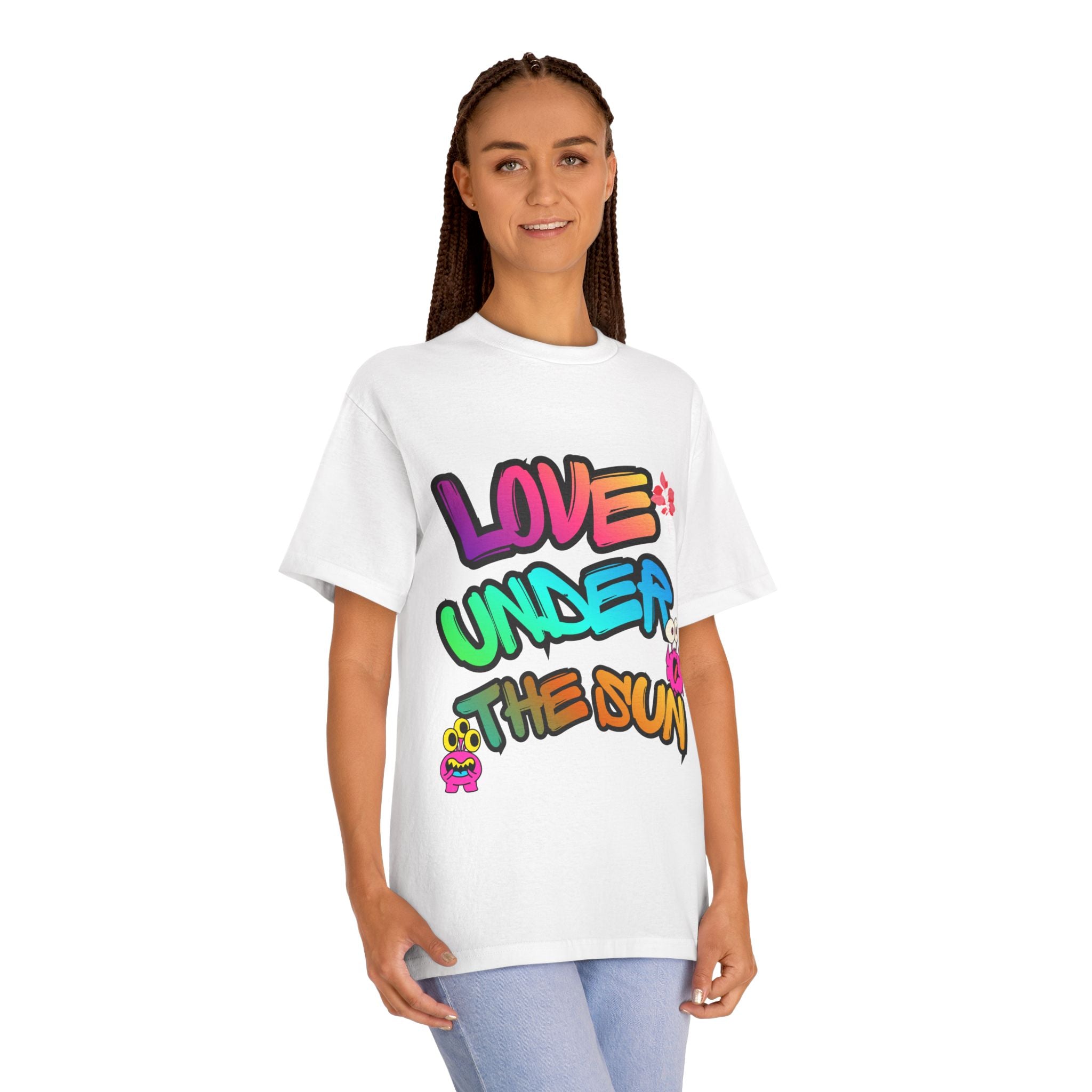 Love Under The Sun Graphic Tee — Colorful Retro Streetwear T-Shirt
