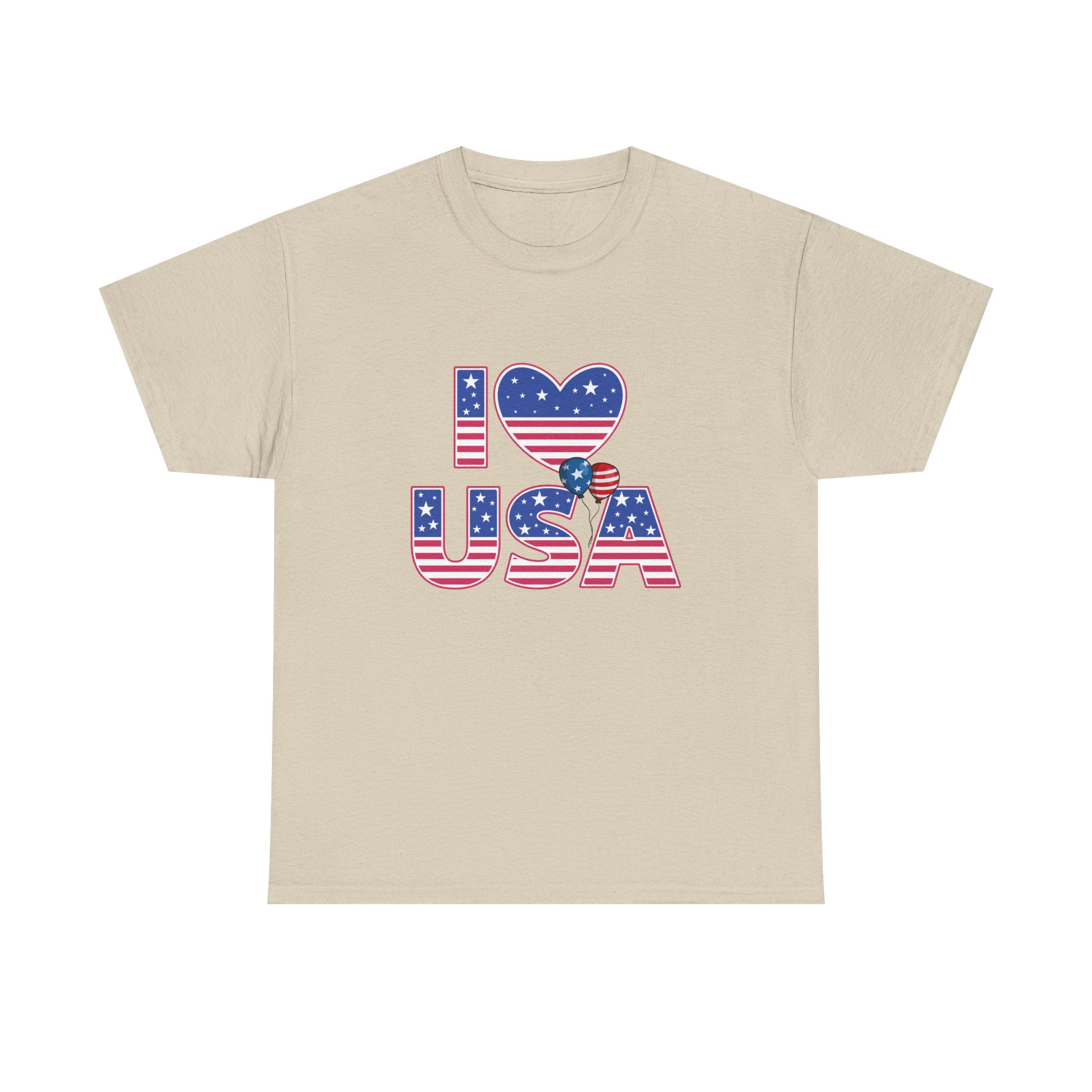 I Heart USA T-Shirt — Patriotic American Flag Tee for 4th of July