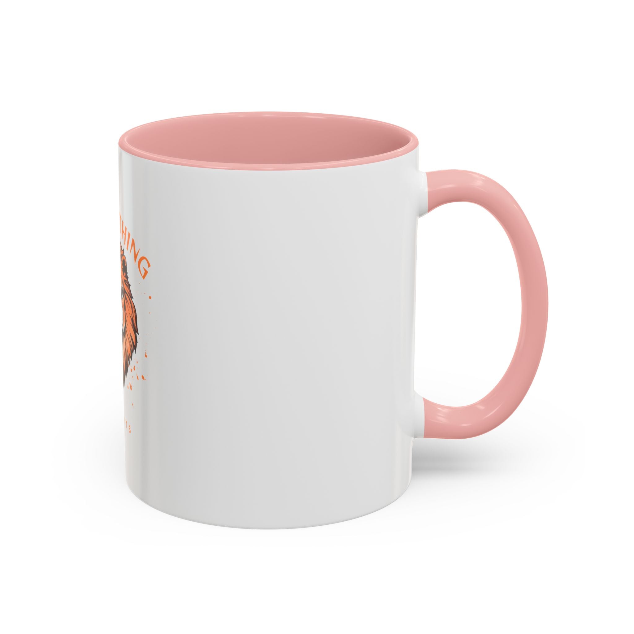Fear Nothing Lion Accent Coffee Mug — Inspirational No Limits Motivational Gift