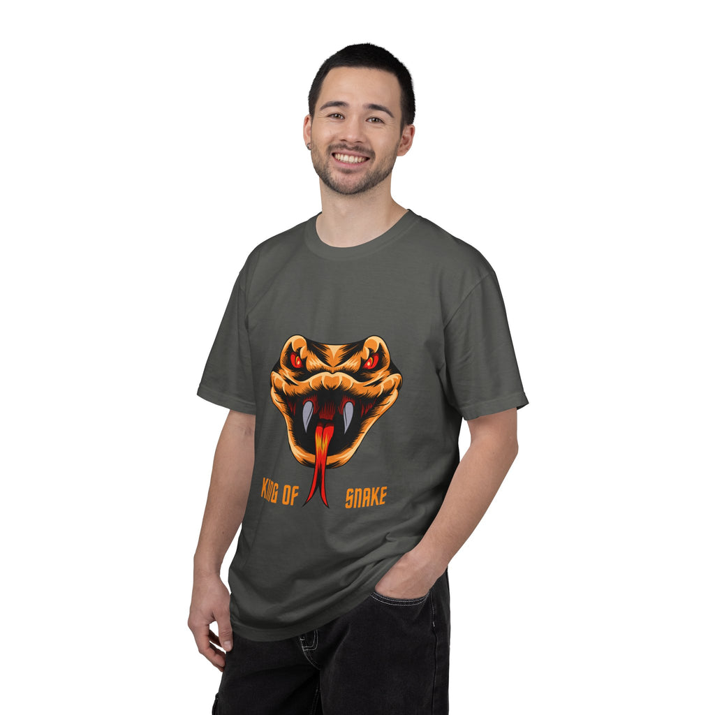 King of Snake T-Shirt — Bold Venom Snake Head Graphic Tee