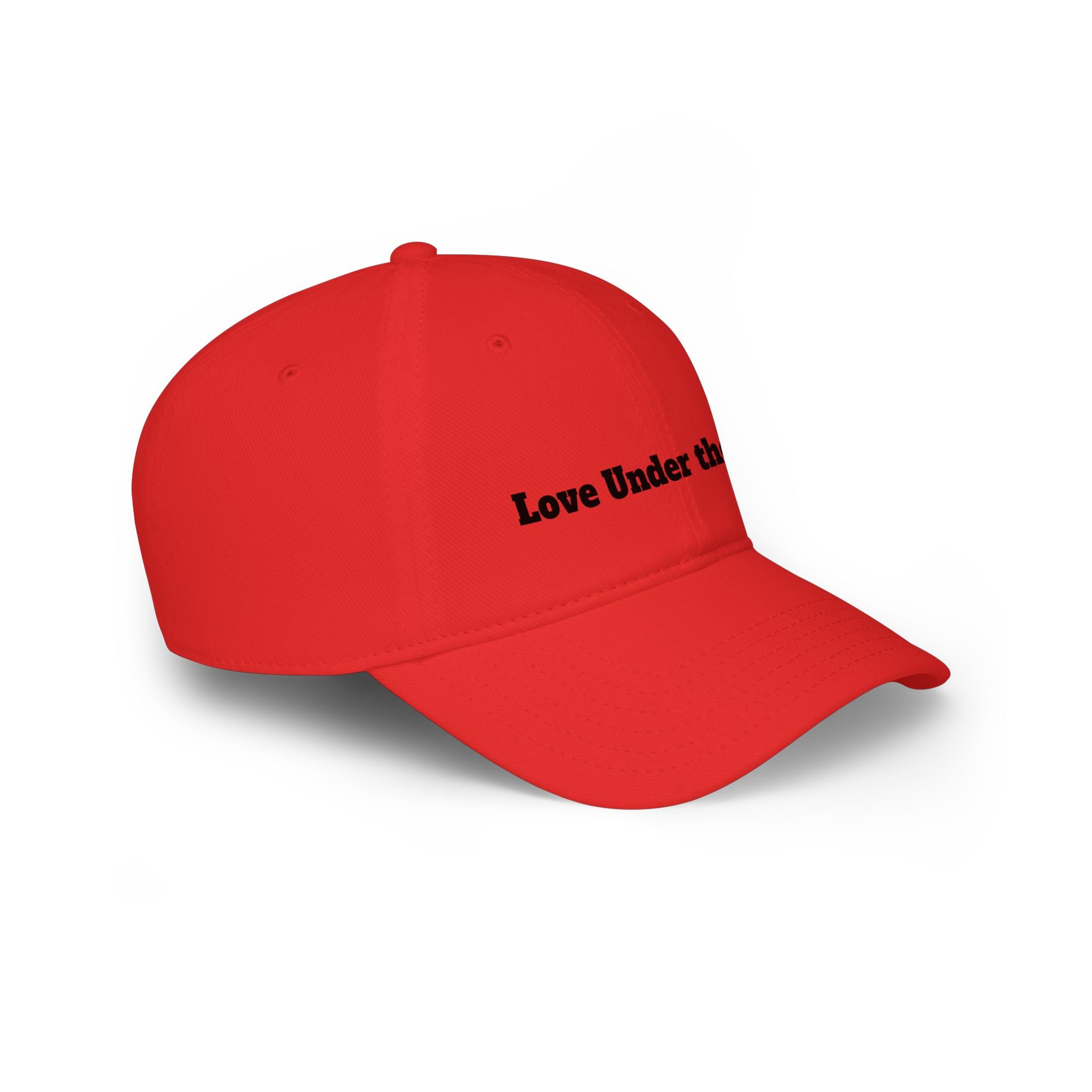 Love Under the Sun Baseball Cap – Embroidered Red Low-Profile Hat