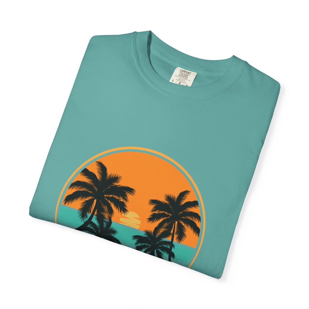 Rise Above Fear T-Shirt — Vintage Sunset Palm Tee