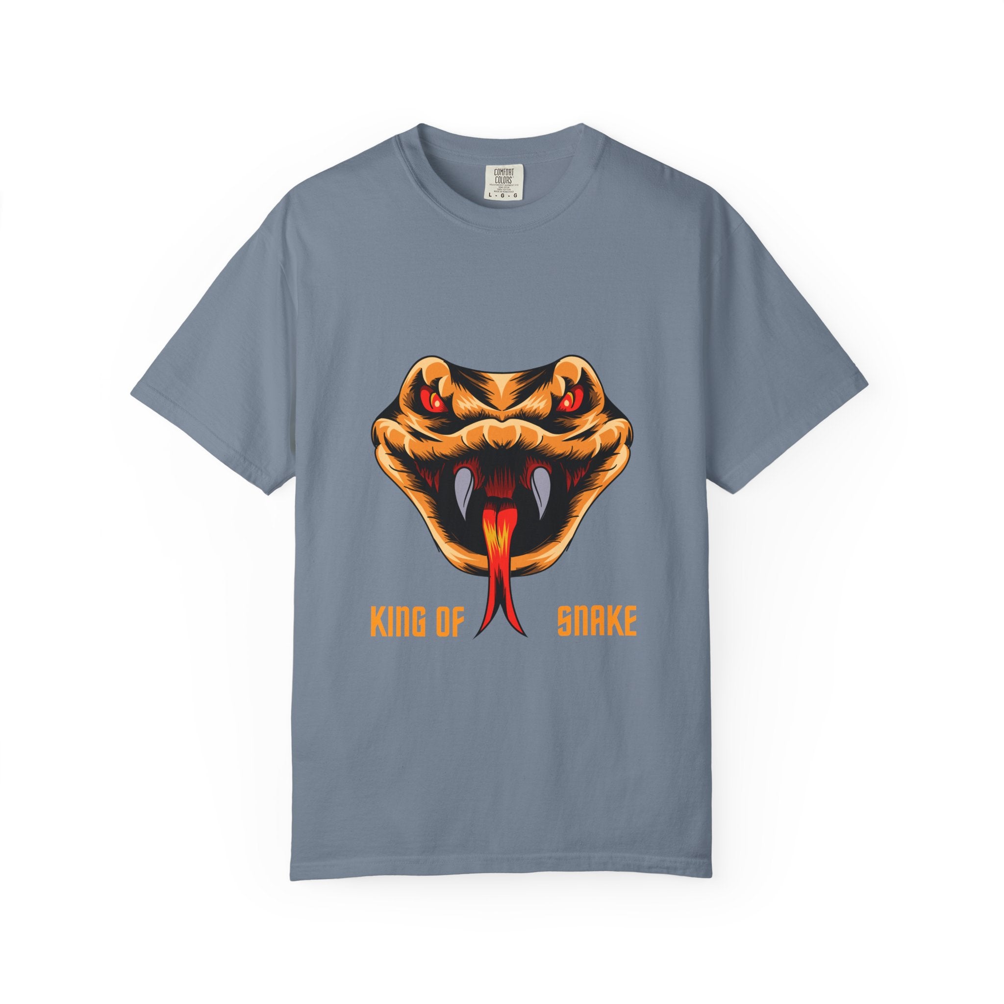 King of Snake T-Shirt — Bold Venom Snake Head Graphic Tee