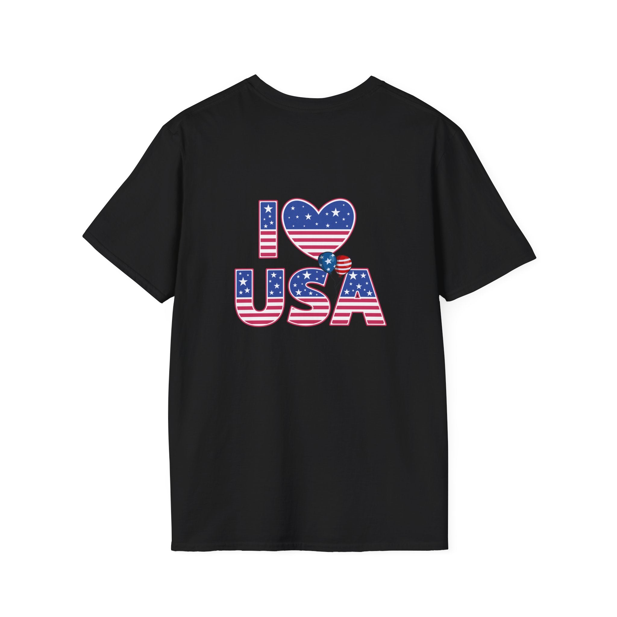 I Heart USA T-Shirt — Patriotic American Flag Tee for 4th of July