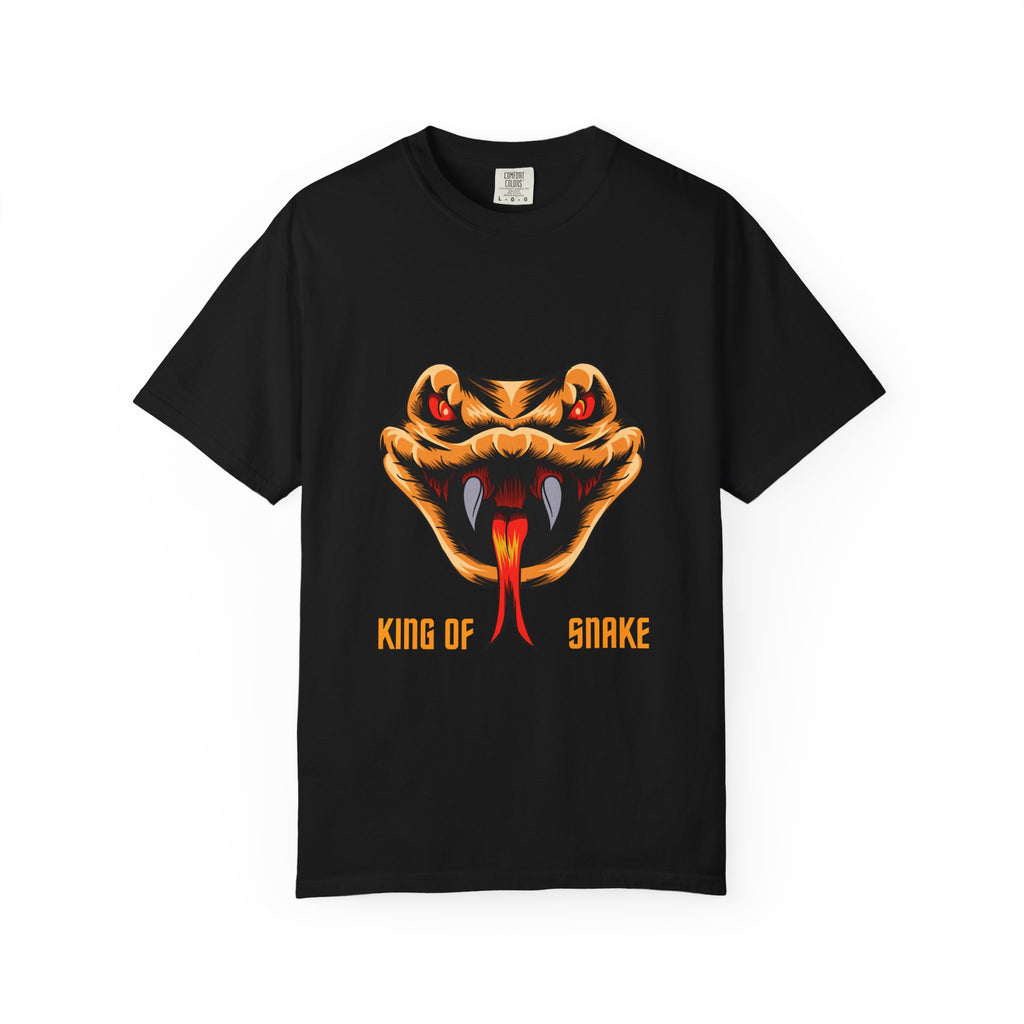 King of Snake T-Shirt — Bold Venom Snake Head Graphic Tee