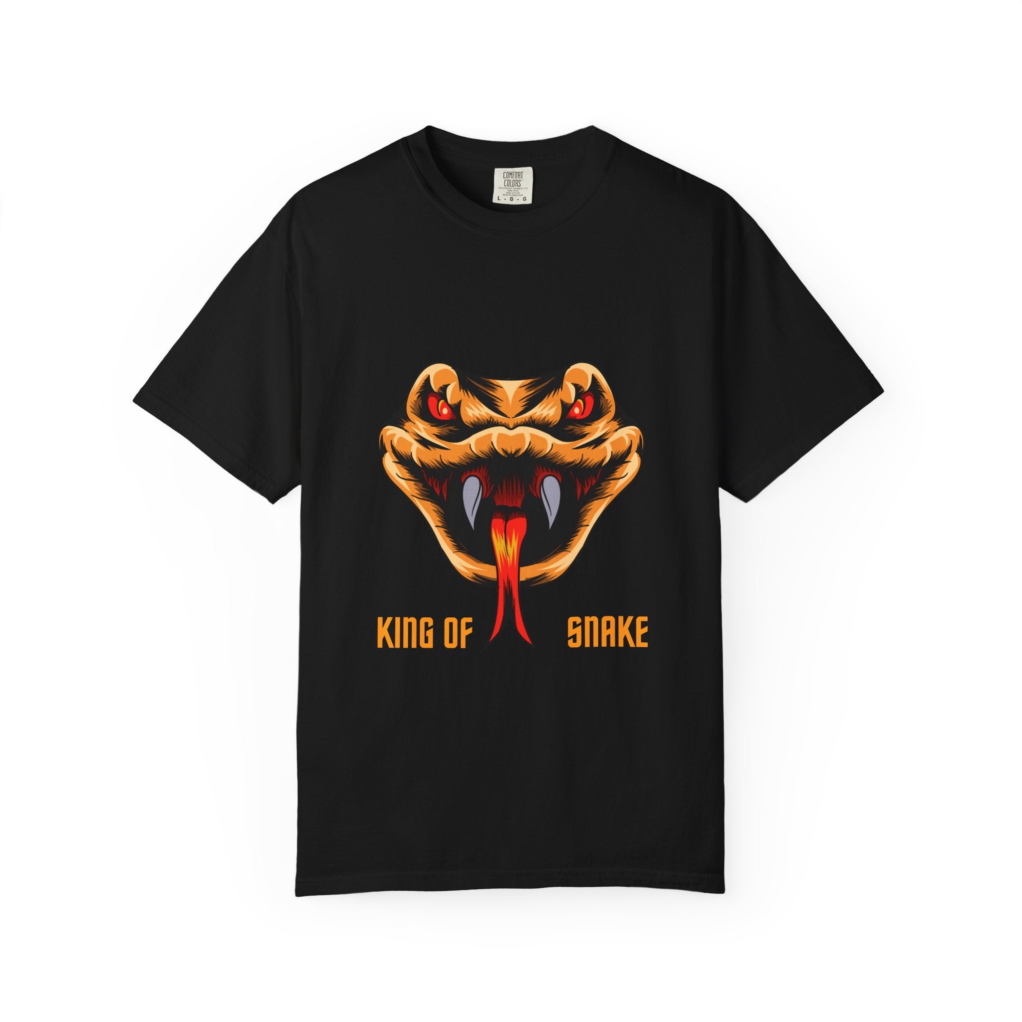 King of Snake T-Shirt — Bold Venom Snake Head Graphic Tee