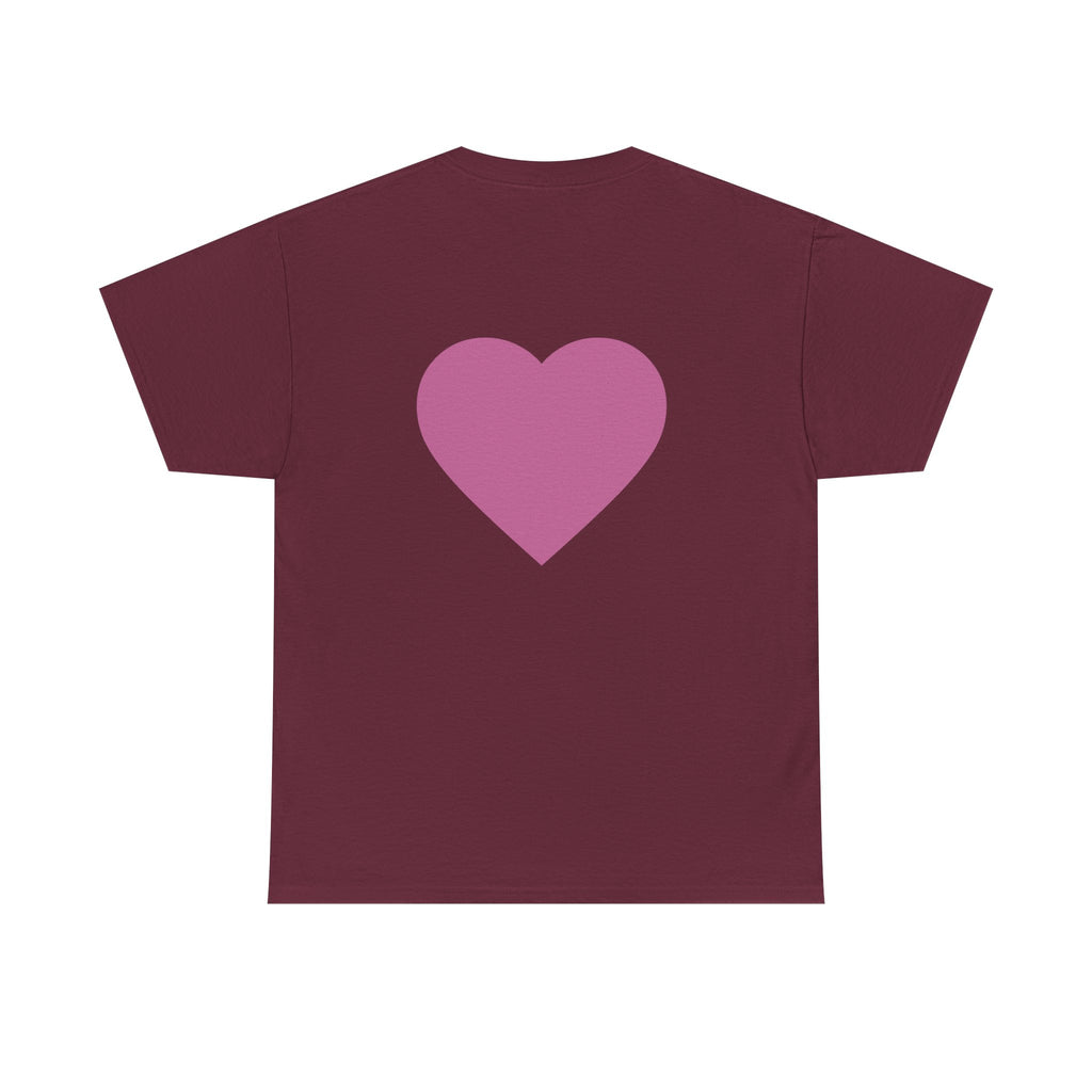 Best Mom Ever T-Shirt — Gradient Block Text Tee with Back Heart