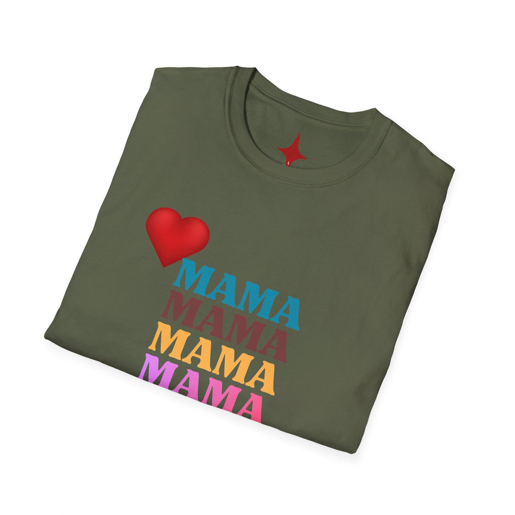 Mama Stack Heart T-Shirt — Colorful 'MAMA' Mother's Day Tee