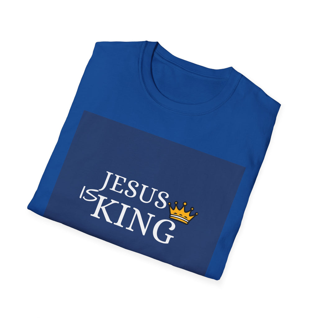 Jesus Is King T-Shirt — Christian Faith Tee with Crown Graphic