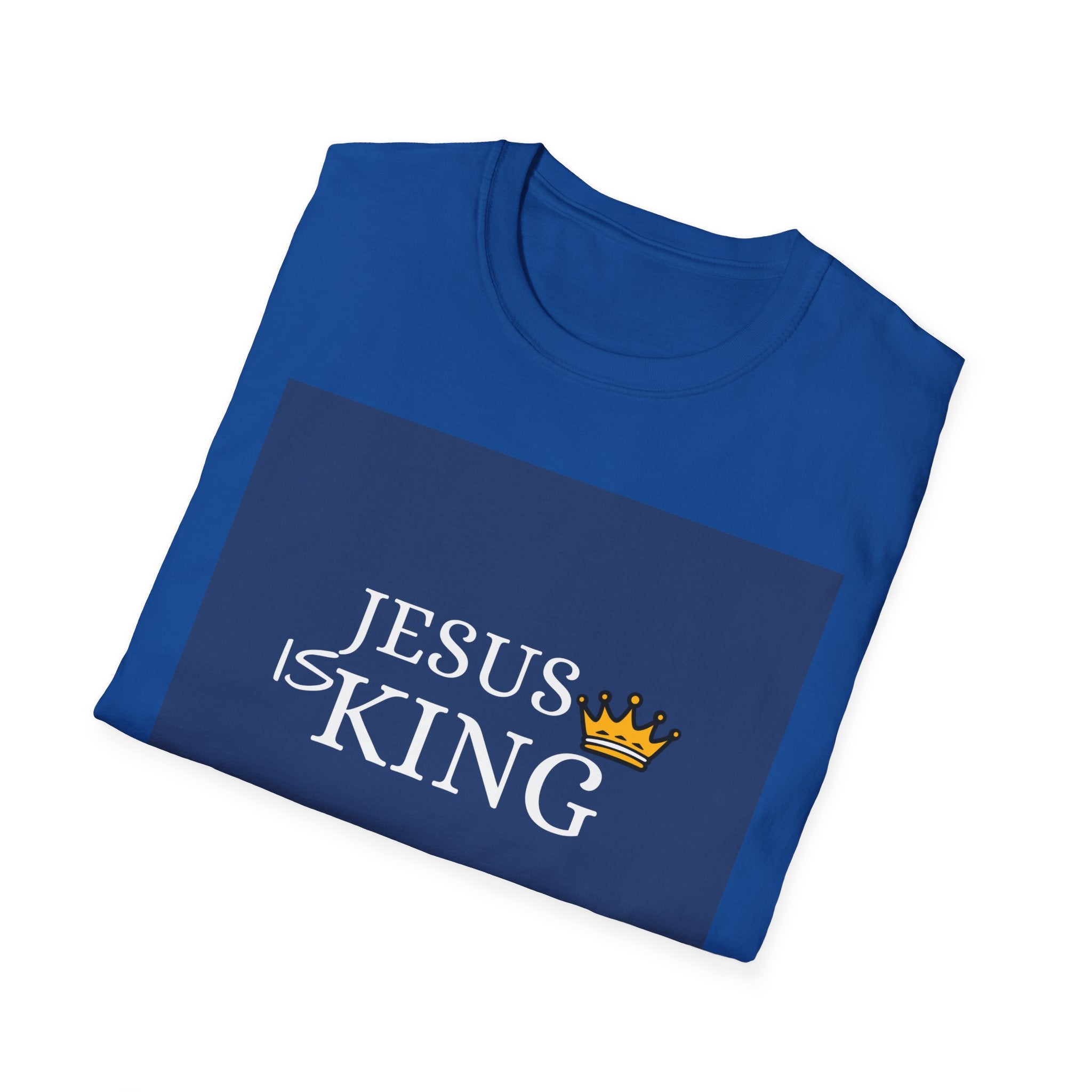 Jesus Is King T-Shirt — Christian Faith Tee with Crown Graphic
