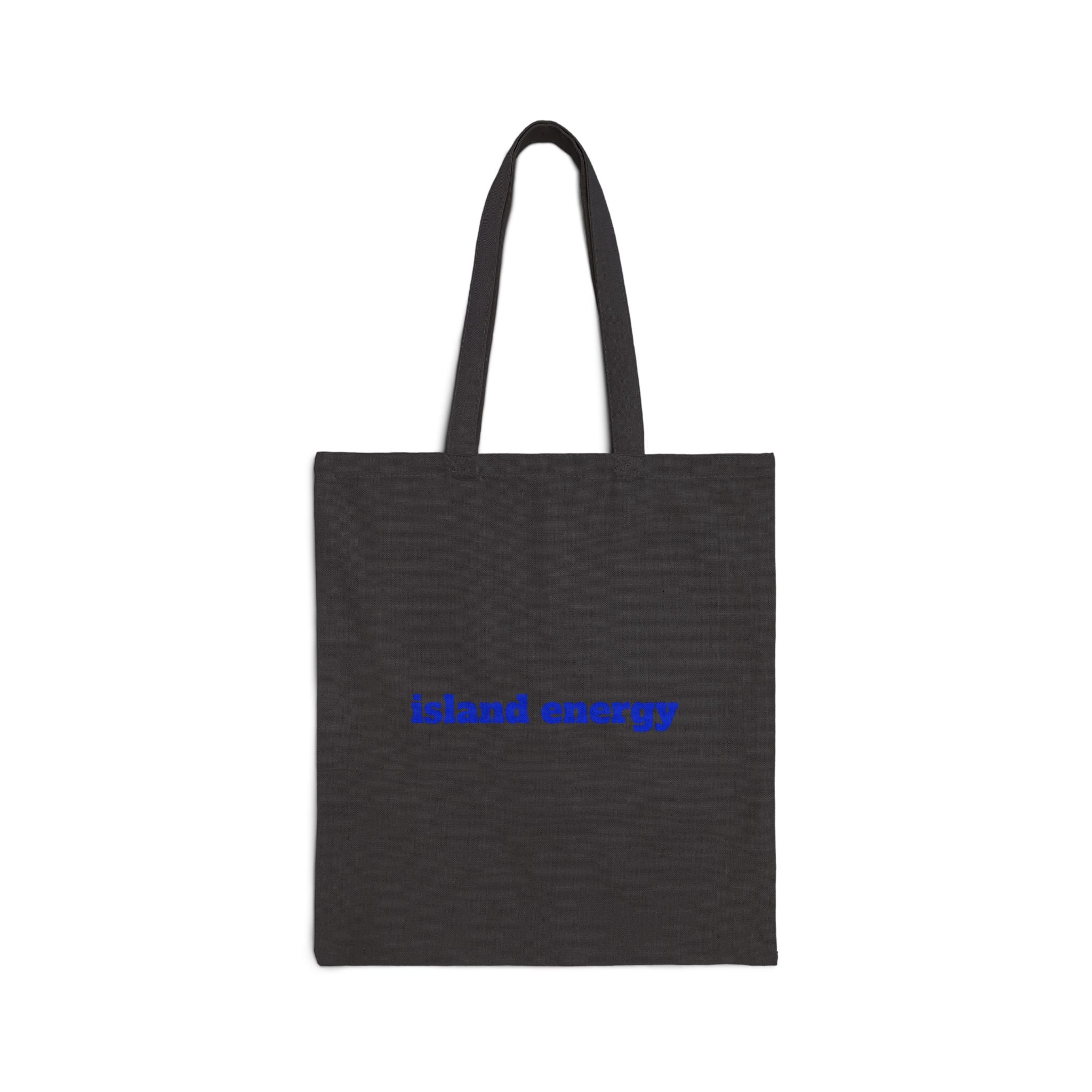 Island Energy Canvas Tote - "Beach" Retro Palm Tree Cotton Bag