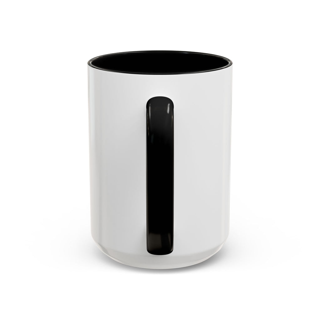 Love Heart Accent Mug – Red Heart with "LOVE" Banner, Valentine's Day Coffee Cup