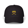 Dad Cap with Yellow Snake Embroidery — Retro Viper Logo Hat