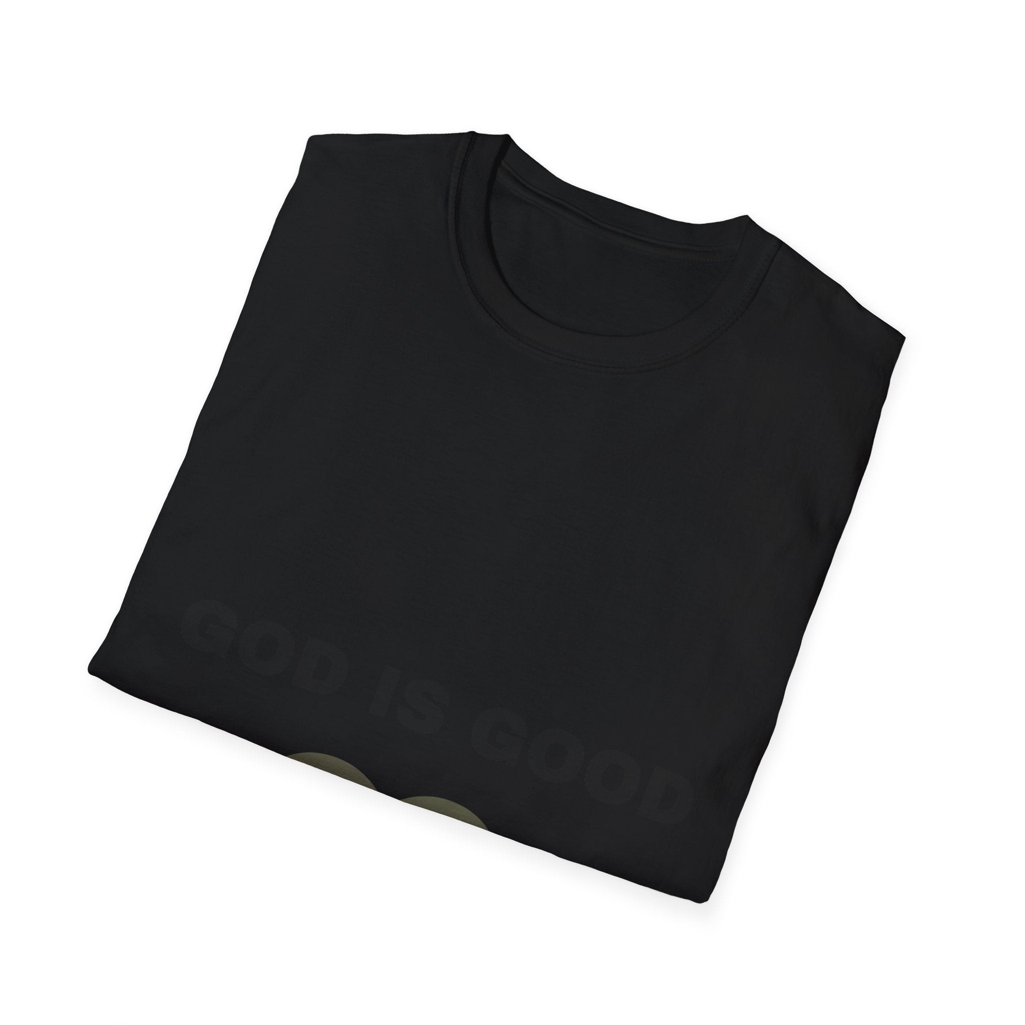God Is Good Heart T‑Shirt – "God Answers Prayers" Christian Faith Tee