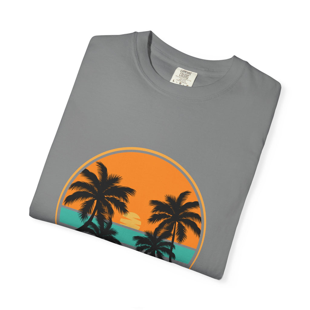 Rise Above Fear T-Shirt — Vintage Sunset Palm Tee