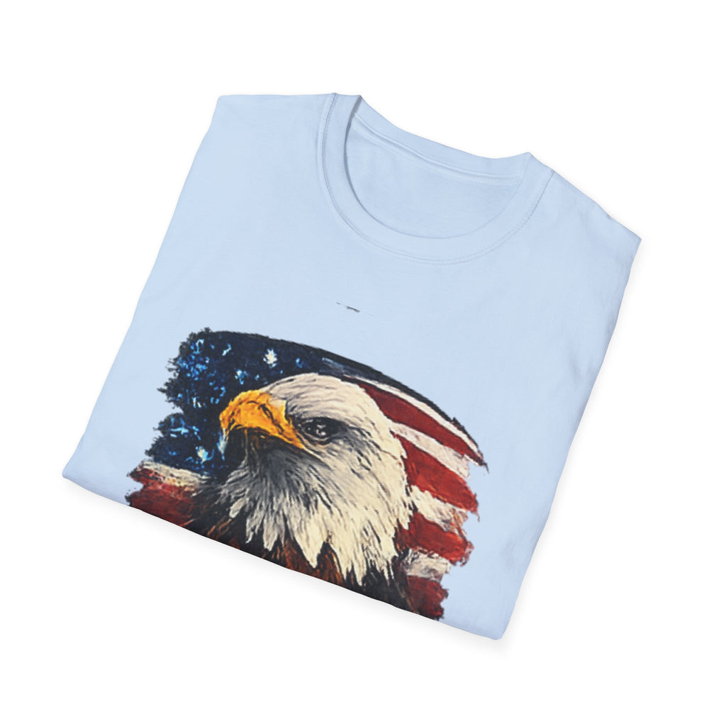Patriotic Eagle T-Shirt — American Flag Bald Eagle Graphic Tee