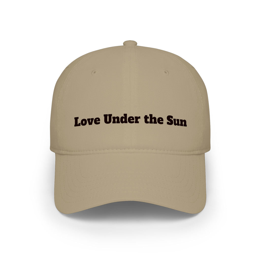 Love Under the Sun Baseball Cap – Embroidered Red Low-Profile Hat