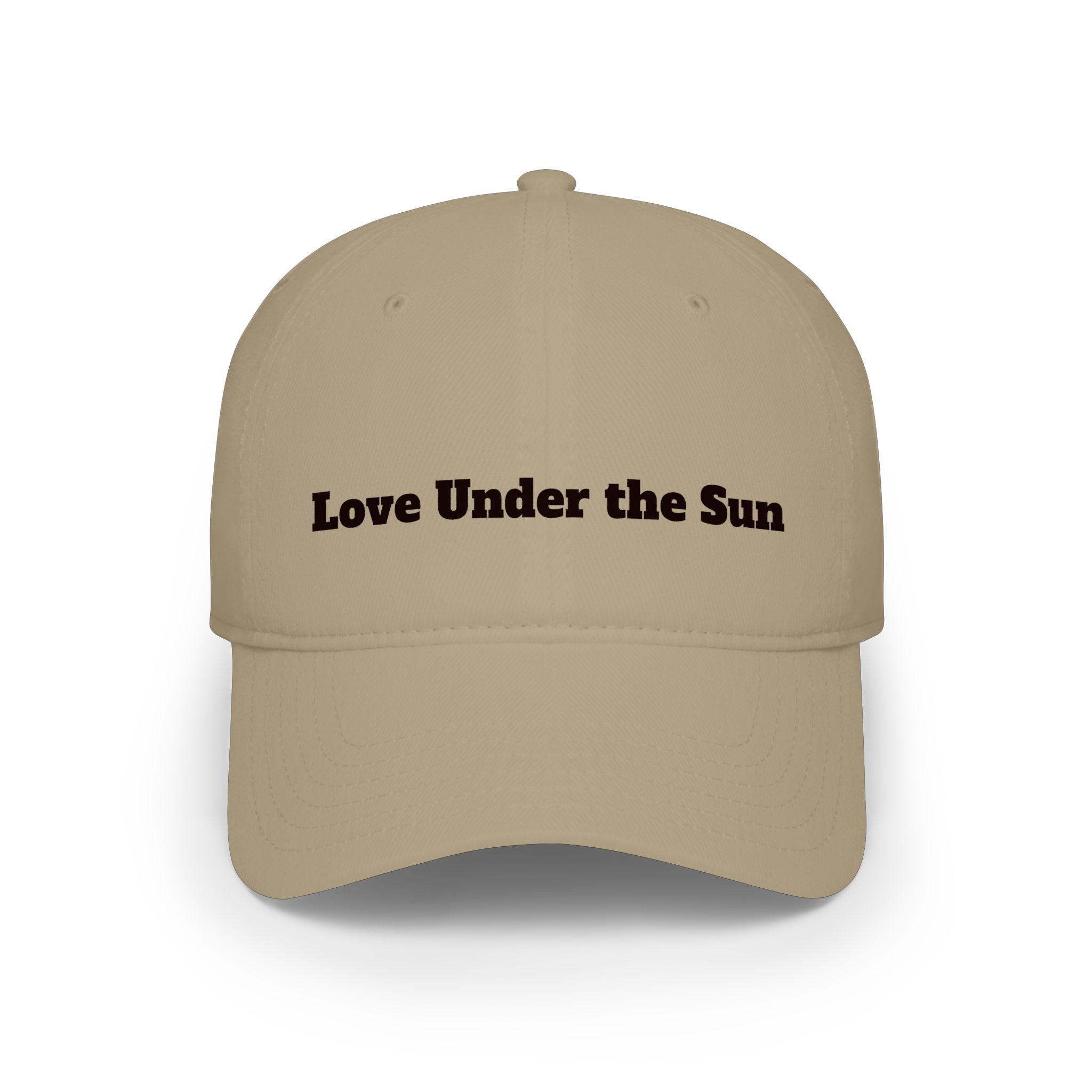 Love Under the Sun Baseball Cap – Embroidered Red Low-Profile Hat