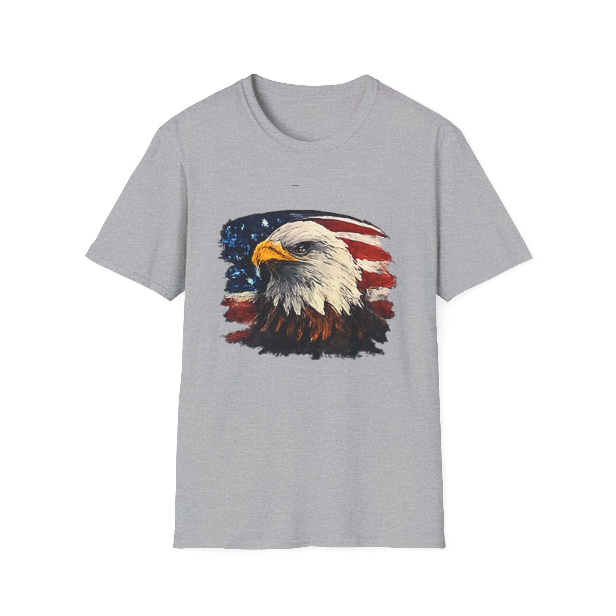 Patriotic Eagle T-Shirt — American Flag Bald Eagle Graphic Tee