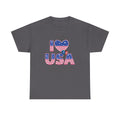 I Heart USA T-Shirt — Patriotic American Flag Tee for 4th of July