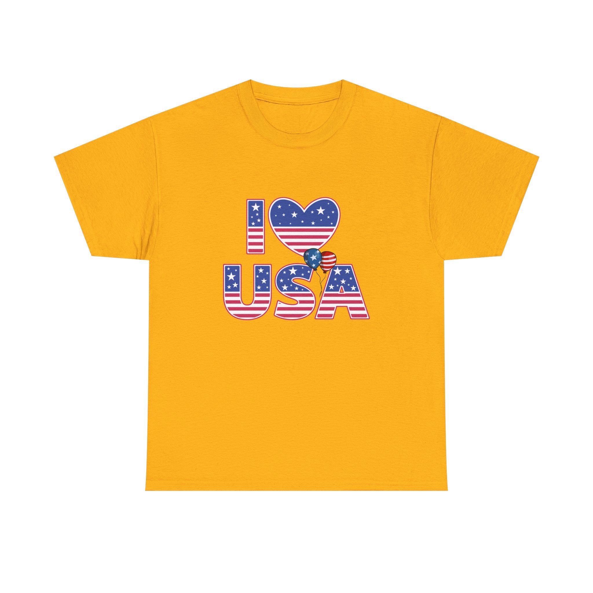 I Heart USA T-Shirt — Patriotic American Flag Tee for 4th of July
