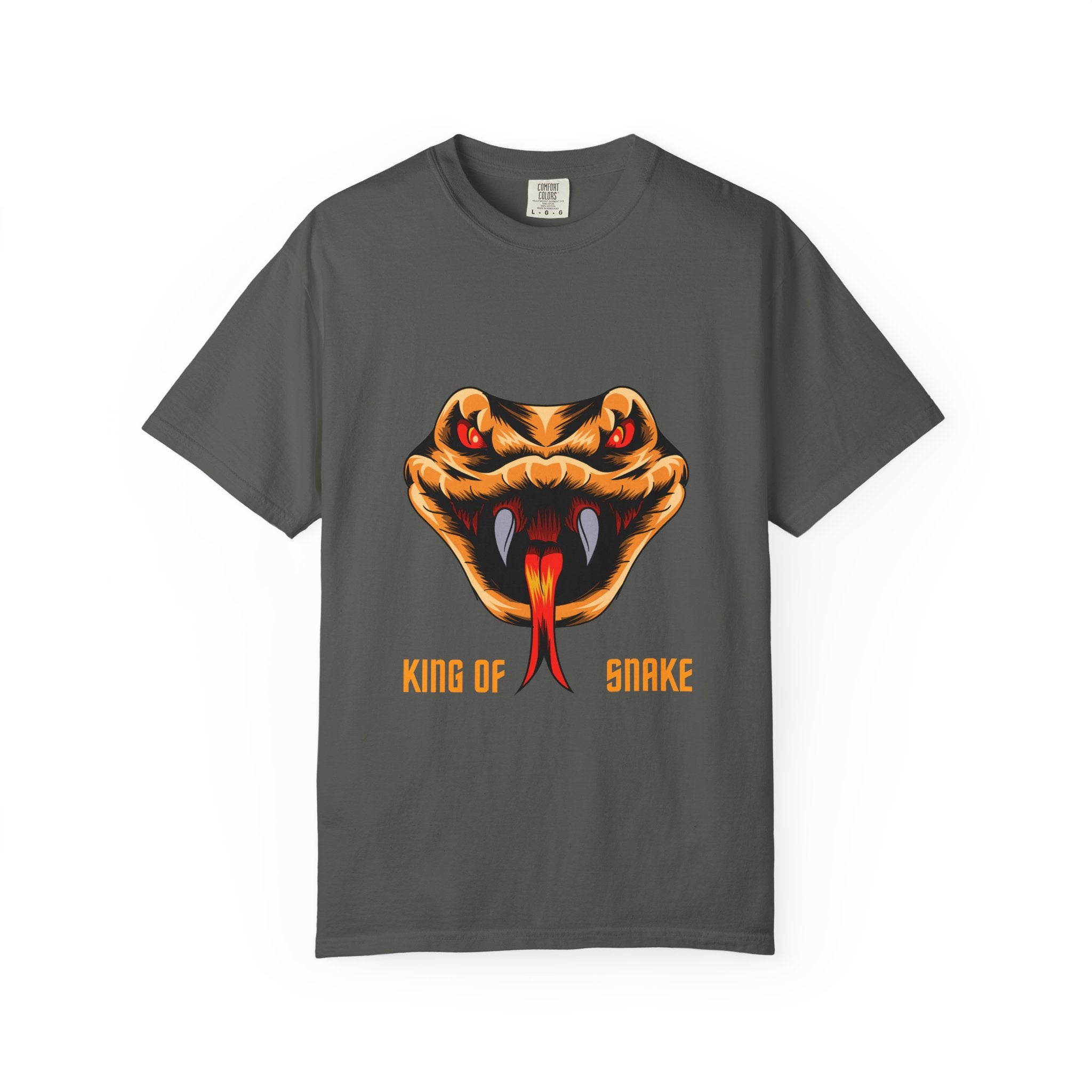 King of Snake T-Shirt — Bold Venom Snake Head Graphic Tee